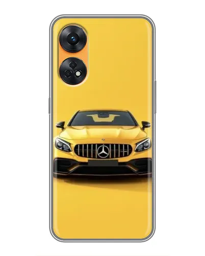 Чехол для OPPO Reno 8T с картинкой «Желтый Mercedes GT» Чехол для OPPO Reno 8T с картинкой «Желтый Mercedes GT»
