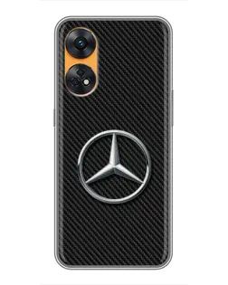 Чехол для OPPO Reno 8T с картинкой «Карбоновый Mercedes стиль» Чехол для OPPO Reno 8T с картинкой «Карбоновый Mercedes стиль»