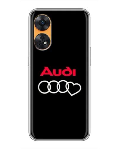 Чехол для OPPO Reno 8T с картинкой «Логотип Audi Heart»