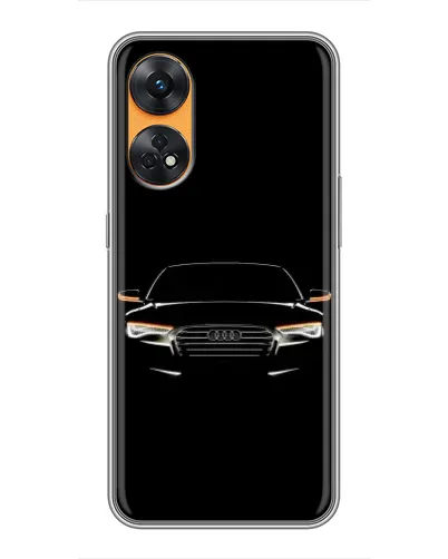 Чехол для OPPO Reno 8T с картинкой «Audi — ночной контур»