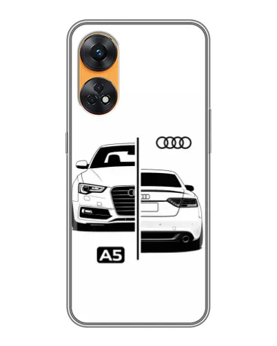 Чехол для OPPO Reno 8T с картинкой «Audi — контрастный дизайн»