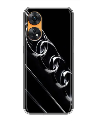Чехол для OPPO Reno 8T с картинкой «Audi — абстрактные кольца»