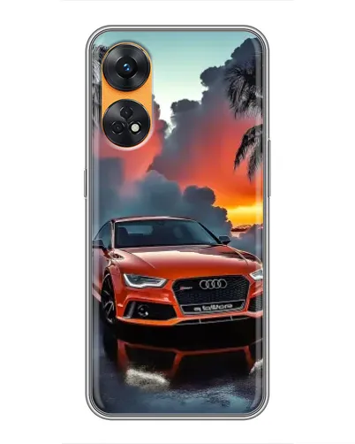 Чехол для OPPO Reno 8T с картинкой «Audi — закат»