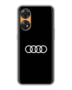 Чехол для OPPO Reno 8T с картинкой «Audi White Logo»