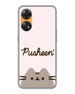 Чехол для OPPO Reno 8T с картинкой «Pusheen логотип» Чехол для OPPO Reno 8T с картинкой «Pusheen логотип»