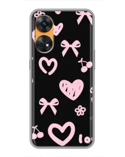 Чехол для OPPO Reno 8T с картинкой «Сатиновый бант»