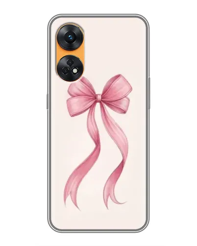 Чехол для OPPO Reno 8T с картинкой «Розовый бант»