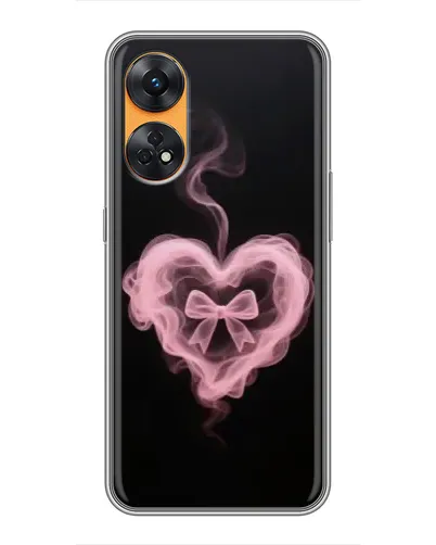 Чехол для OPPO Reno 8T с картинкой «Дымчатое сердце»