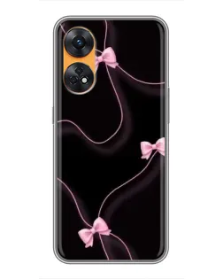Чехол для OPPO Reno 8T с картинкой «Розовые ленты»