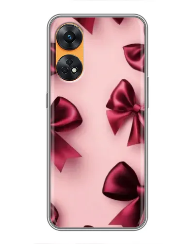 Чехол для OPPO Reno 8T с картинкой «Бордовый атлас»