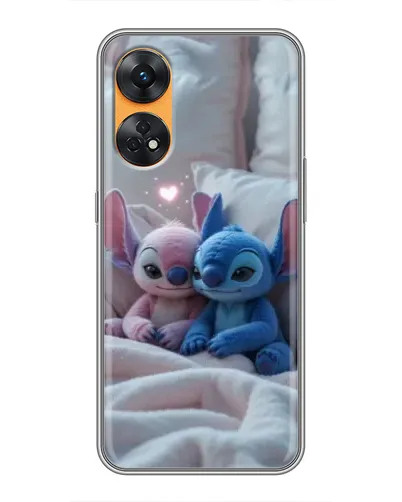 Чехол для OPPO Reno 8T с картинкой «Плюшевые Стич Ангел» Чехол для OPPO Reno 8T с картинкой «Плюшевые Стич Ангел»