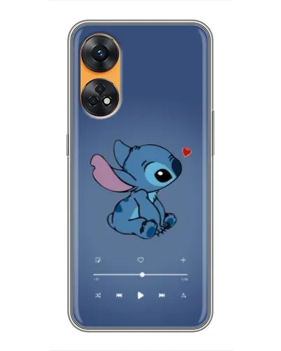 Чехол для OPPO Reno 8T с картинкой «Музыкальный Stitch» Чехол для OPPO Reno 8T с картинкой «Музыкальный Stitch»