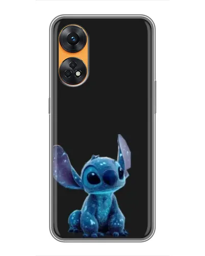 Чехол для OPPO Reno 8T с картинкой «Стич на черном» Чехол для OPPO Reno 8T с картинкой «Стич на черном»