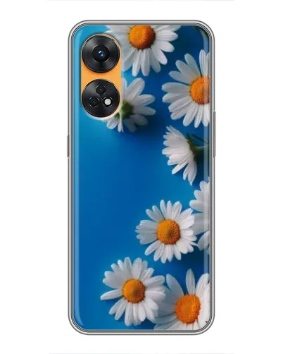 Чехол для OPPO Reno 8T с картинкой «Белоснежные маргаритки»
