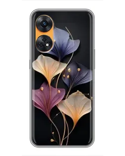 Чехол для OPPO Reno 8T с картинкой «Лиловые цветы грации»