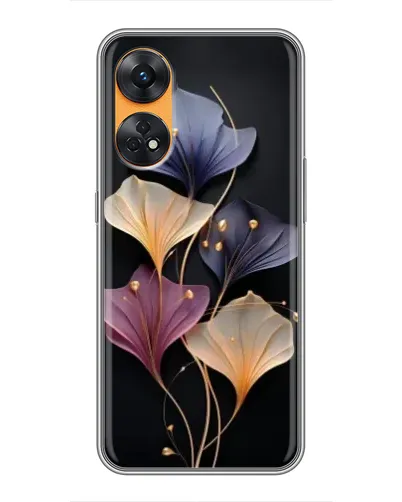 Чехол для OPPO Reno 8T с картинкой «Лиловые цветы грации»