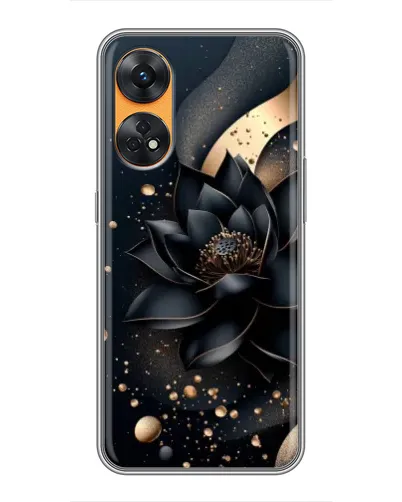 Чехол для OPPO Reno 8T с картинкой «Черный лотос»