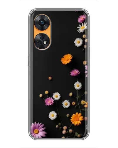Чехол для OPPO Reno 8T с картинкой «Цветочная композиция»