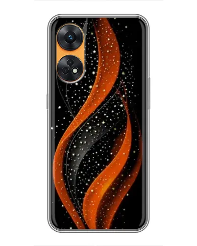 Чехол для OPPO Reno 8T с картинкой «Огненная звездная волна»