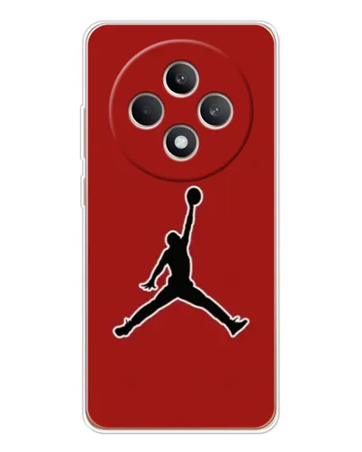 Чехол для OPPO Reno12 F с картинкой «Jordan Red Back» Чехол для OPPO Reno12 F с картинкой «Jordan Red Back»