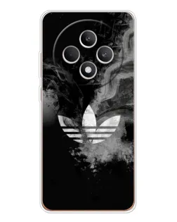 Чехол для OPPO Reno12 F с картинкой «Абстрактный дым Adidas»