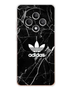 Чехол для OPPO Reno12 F с картинкой «Белый мрамор Adidas»