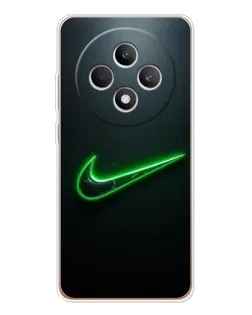Чохол для OPPO Reno12 F з картинкою «Неоновий контур Nike»