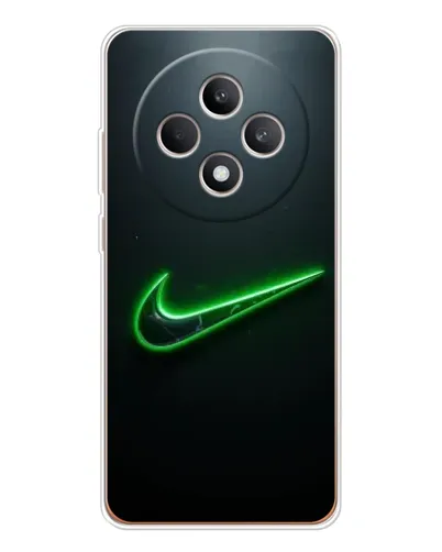 Чехол для OPPO Reno12 F с картинкой «Неоновый контур Nike» Чехол для OPPO Reno12 F с картинкой «Неоновый контур Nike»