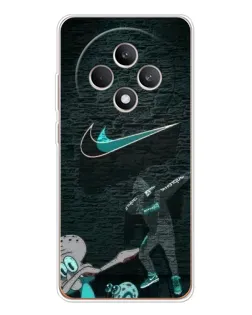 Чехол для OPPO Reno12 F с картинкой «Спортивный арт Nike»