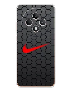 Чехол для OPPO Reno12 F с картинкой «Nike — карбоновая сетка»