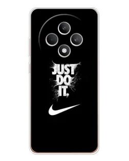 Чехол для OPPO Reno12 F с картинкой «Текстовый принт Nike»