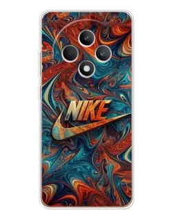 Чехол для OPPO Reno12 F с картинкой «Nike в абстракции»