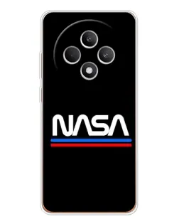 Чехол для OPPO Reno12 F с картинкой «NASA — классика Red Blue»
