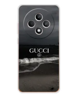 Чехол для OPPO Reno12 F с картинкой «Gucci — морской прибой»