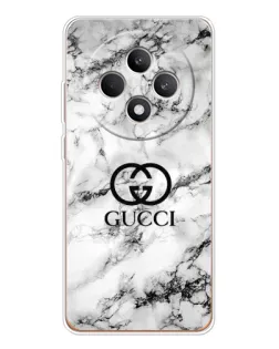 Чехол для OPPO Reno12 F с картинкой «Gucci — мраморный шик»