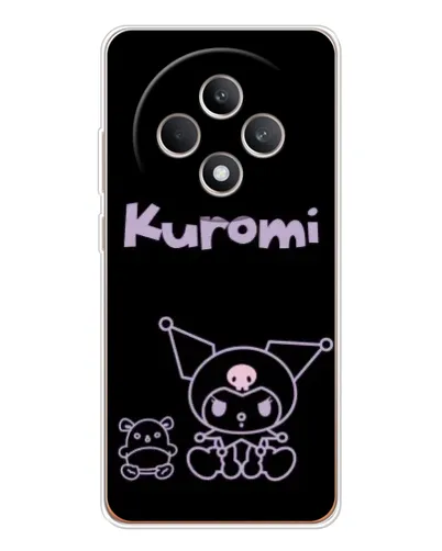 Чехол для OPPO Reno12 F с картинкой «Kuromi — черный минимализм» Чехол для OPPO Reno12 F с картинкой «Kuromi — черный минимализм»