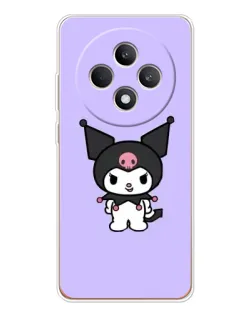 Чехол для OPPO Reno12 F с картинкой «Kuromi — нежный фиолетовый»