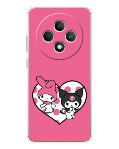 Чехол для OPPO Reno12 F с картинкой «Kuromi и My Melody» Чехол для OPPO Reno12 F с картинкой «Kuromi и My Melody»