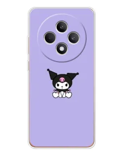 Чехол для OPPO Reno12 F с картинкой «Kuromi — фиолетовый минимализм»