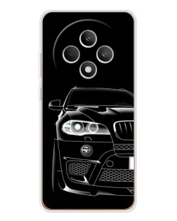 Чехол для OPPO Reno12 F с картинкой «Темный силуэт BMW»