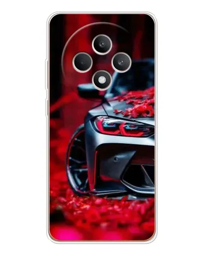 Чехол для OPPO Reno12 F с картинкой «Спортивная BMW и цветы» Чехол для OPPO Reno12 F с картинкой «Спортивная BMW и цветы»