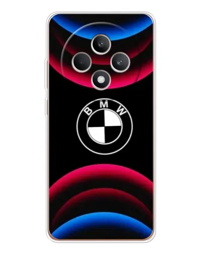 Чехол для OPPO Reno12 F с картинкой «Логотип BMW и неоновые дуги» Чехол для OPPO Reno12 F с картинкой «Логотип BMW и неоновые дуги»