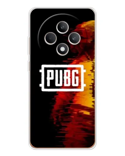 Чехол для OPPO Reno12 F с картинкой «Яркий логотип PUBG»