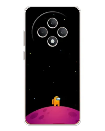 Чехол для OPPO Reno12 F с картинкой «Одинокий герой на планете»