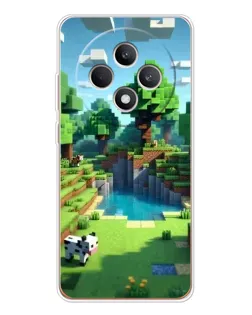 Чехол для OPPO Reno12 F с картинкой «Minecraft летний день»