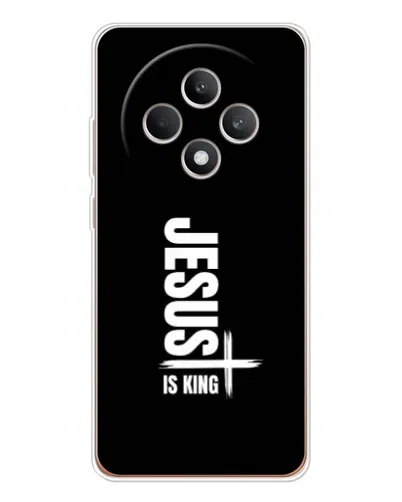 Чехол для OPPO Reno12 F с картинкой «Вертикаль веры Jesus»