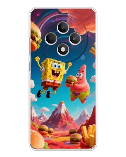 Чехол для OPPO Reno12 F с картинкой «Космический фастфуд» Чехол для OPPO Reno12 F с картинкой «Космический фастфуд»
