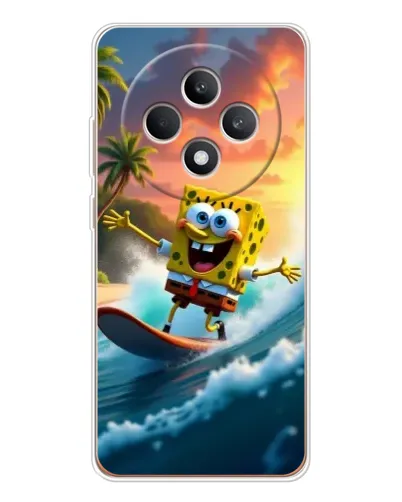 Чехол для OPPO Reno12 F с картинкой «Губка Боб серфингист» Чехол для OPPO Reno12 F с картинкой «Губка Боб серфингист»