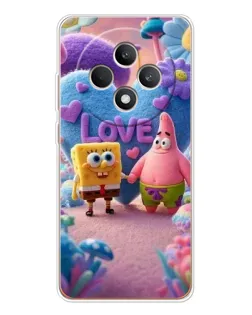 Чехол для OPPO Reno12 F с картинкой «Губка Боб Патрик»