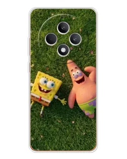 Чехол для OPPO Reno12 F с картинкой «Друзья на лужайке»